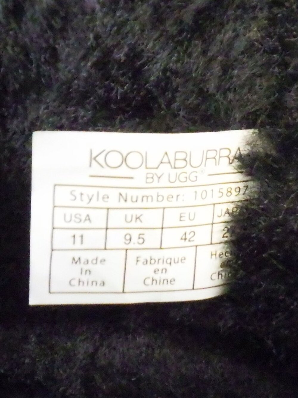 Koolaburra by UGG Black Suede Tiered Fringe Boots  S51 - Picture 6 of 9
